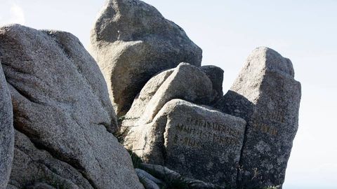 Monte de O Pindo.Formaciones ptreas en los restos del castillo de San Xurxo