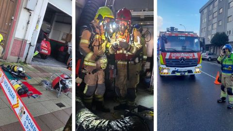 Asistencia del SPEIS en el taller donde ocurri� el accidente