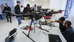 Curso sobre drones impartido en el CIAR de Rozas, a los pies de Lugo. 