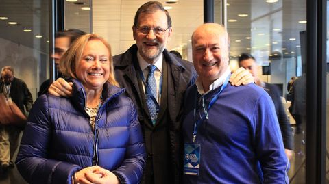 Mercedes Fern�ndez, Mariano Rajoy y Luis Venta