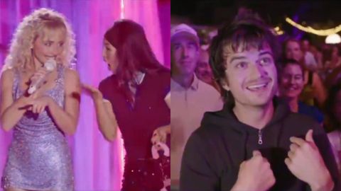 La cantante Sabrina Carpenter elige a Joe Keery en el p�blico para esposarlo durante su canci�n �Juno�