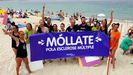 Actividad de concienciaci�n sobre la esclerosis m�ltiple en la playa de Samil
