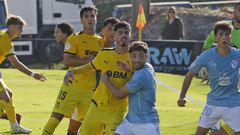 Antonio Montoro (en el centro), en una imagen de archivo de un partido del Real Unin contra el Celta Fortuna