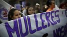 Manifestaci�n por el D�a de la Mujer, en una imagen de archivo en A Coru�a
