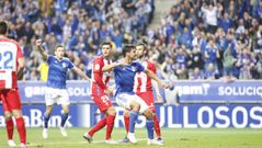 Alan�s celebra su gol frente al Sporting