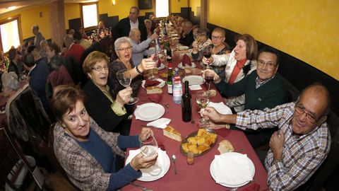 Comida de Reyes para  los mayores de Rianxo