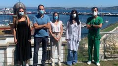 Unidad de Cardiopat�as Familiares del Chuac. De izquierda a derecha: Cristina Mart�nez Veira, Roberto Barriales Villa, Diana Castro Dios, In�s Alvari�o y Jose Mar�a Larra�aga