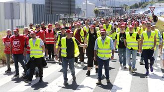 Las im�genes de la huelga del metal en Ferrol