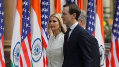 Ivanka Trump y Jared Kushner, en un viaje a la India