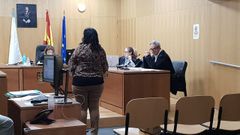 Un momento de la vista celebrada en la plaza 2 de la secci�n Penal de Ourense
