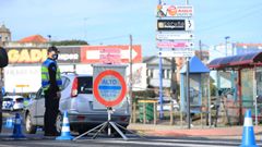 Este viernes se realiz� un control policial en el entorno del puente de O Burgo