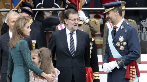 La primera fiesta nacional del 12 de octubre presidida por Felipe VI