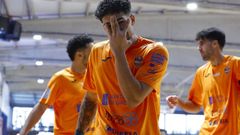 Jason Garc&iacute;a festeja un gol contra el Melistar en el Vista Alegre.