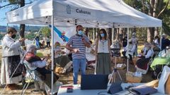 Un grupo de hilanderas de Cabanas Rural participaron en el encuentro internacional El Mundo Teje, el a�o pasado, en una edici�n virtual