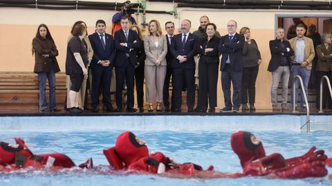 La ministra Pilar Alegra, junto a otros responsables polticos, visit las instalaciones de la Universidade Laboral.