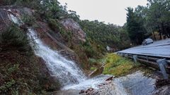 Eltemporal de lluvia caus estragos en Barbanza