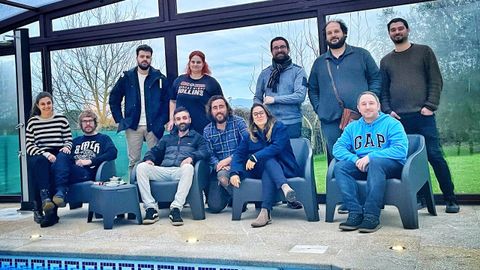 Parte del equipo que est� detr�s de la aplicaci�n TAS, en una imagen tomada en 2021