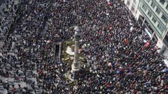 Los jubilados gallegos luchan por sus pensiones