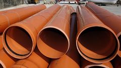 Imagen de archivo de unas tuber�as de saneamiento
