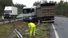 Accidentes en la autovia Ferrol - Vilalba, en Nar�n y San Sadurni�o