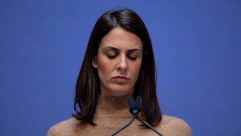 Rita Maestre, durante la comparecencia de Ms Madrid en octubre