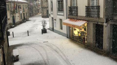 Nieve en Melide