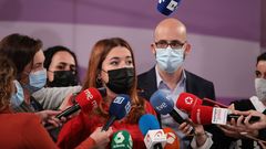 La secretaria de Estado de Igualdad y contra la Violencia de G�nero, �ngela Rodr�guez; y el secretario de Estado de Derechos Sociales, Nacho �lvarez