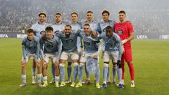 El once titular del Celta en el encuentro ante el Lyon