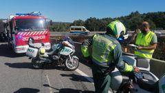 El vehculo se incendi tras una salida de va.