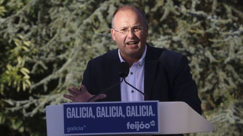 Miguel Tellado, en una imagen de la campaa de las autonmicas del 2020, que l dirigi.