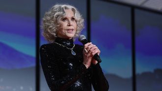 Jane Fonda en la ceremonia inaugural de Cannes. 