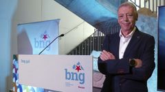 Xusto Ord��ez, voceiro do BNG de Rianxo.