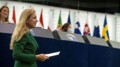 Kadri Simson, comisaria de Energ�a, en el Parlamento Europeo