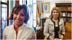 Sonsoles �nega (izquierda) dar� el pregon y Sandra Pi�eiro (derecha) har� la ofrenda a Rosal�a de Castro.