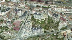 Lugar previsto para la creaci�n del parque prometido por Gonzalo P�rez J�come en el barrio de A Ponte