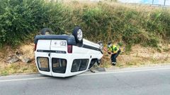El accidente se produjo en la carretera provincial LU-P-1801