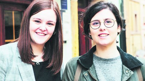 Mar�a Sanz e Irene Alonso