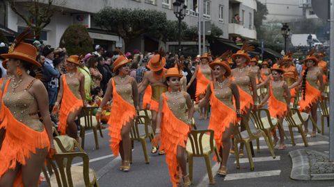 Desfile de entroido de Barbad�s por las calles de A Valenz�
