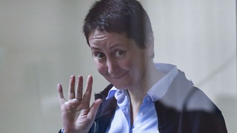 La periodista georgiana  Mzia Amaglobel.