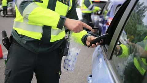 Imagen de archivo de un control de alcoholemia.