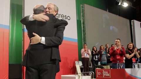 En el 2012 con Pachi Vzquez, tras su reeleccin como secretario xeral del PSdeG