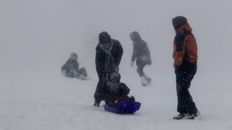 Temporal de nieve en O Cebreiro