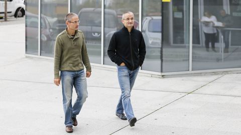 Los hermanos Deprado llegando a una de sus comparecencias en el juzgado