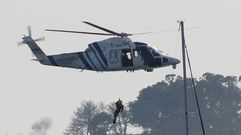 Una maniobra de un simulacro en Sanxenxo este a�o