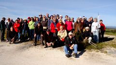 Un grupo de personas de castroverde y Sarria participaron en una ruta desde el Loio hasta Portomarin