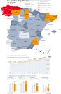 Los n�cleos de poblaci�n en Espa�a