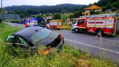 El veh�culo se sali� de la calzada por el carril contrario 