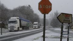 Nevada en Meira este martes