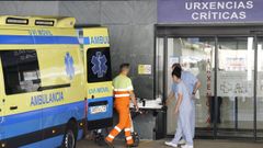 Entrada de urgencias en el �lvaro Cunqueiro de Vigo, a finales de julio
