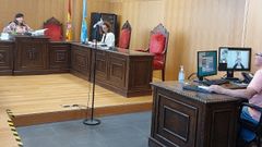 El acusado compareci� por videoconferencia en el juicio 